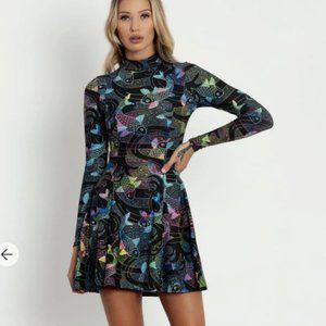 Blackmilk Rainbow Koi Fish Dress